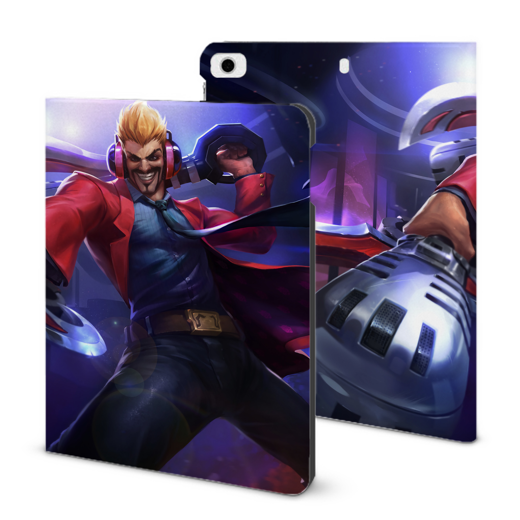 （画像用） リーグ・オブ・レジェンド League of Legends LOL IPad ケース ブック型 PUレザー TPU 耐衝撃 軽量 薄型 ペン収納なし 全面保護 IPad 各モデル対応